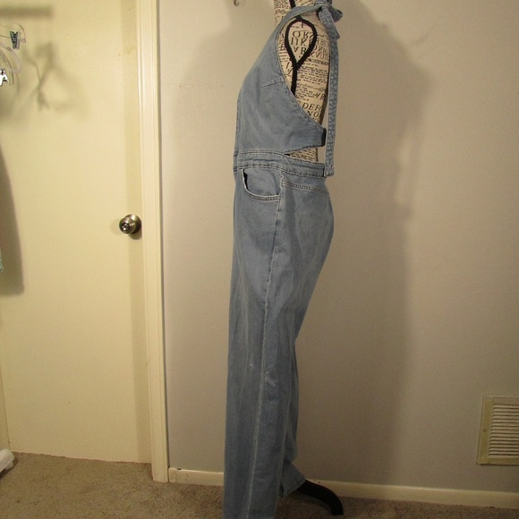 Zara Light Blue Denim Jumpsuit - Picture 7 of 10